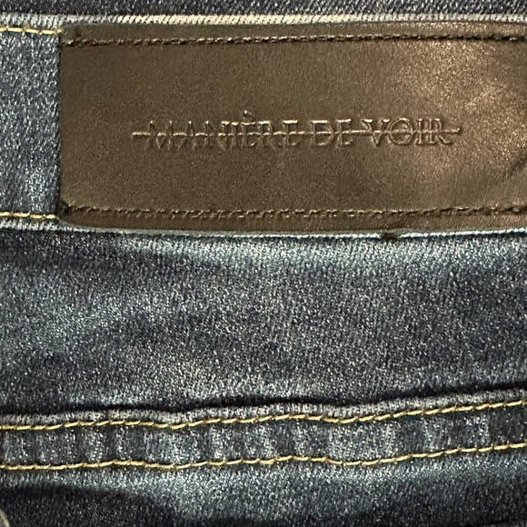 👖🕶️ MANIÈRE DE VOIR Distressed Skinny Jeans | Dark Blue Denim Men’s Size 32 - Picture 4 of 4